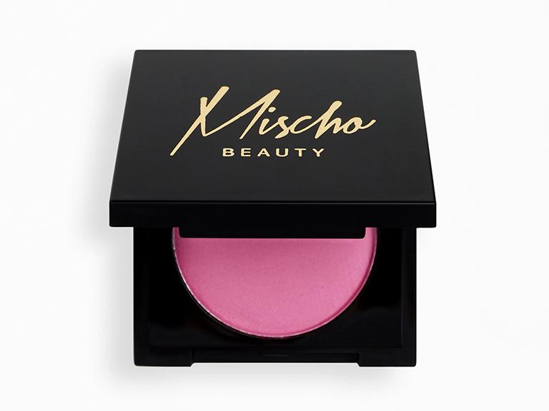 Mischo Beauty Blush - Silky, smooth, and highly pigmented superfine powder blush in a soft pink color. 