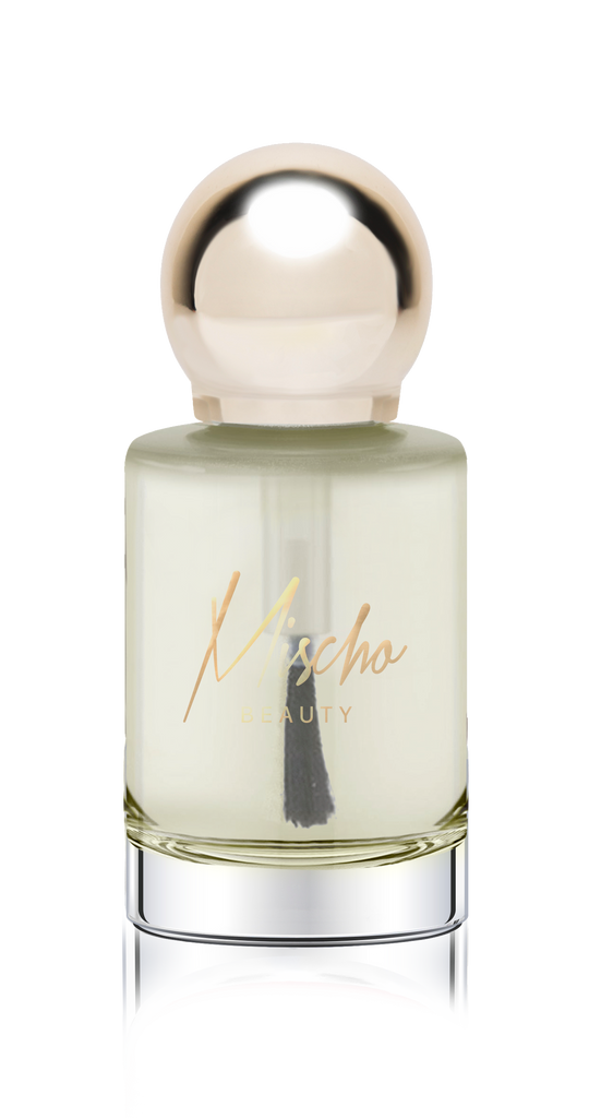 Mischo Beauty Nail Elixir Cuticle oil to repair and strengthen nails and cuticles. A lux infusion of coconut, jojoba and grapeseed oils leaves nails strong and cuticles supple, soft and smooth for the perfect manicure.